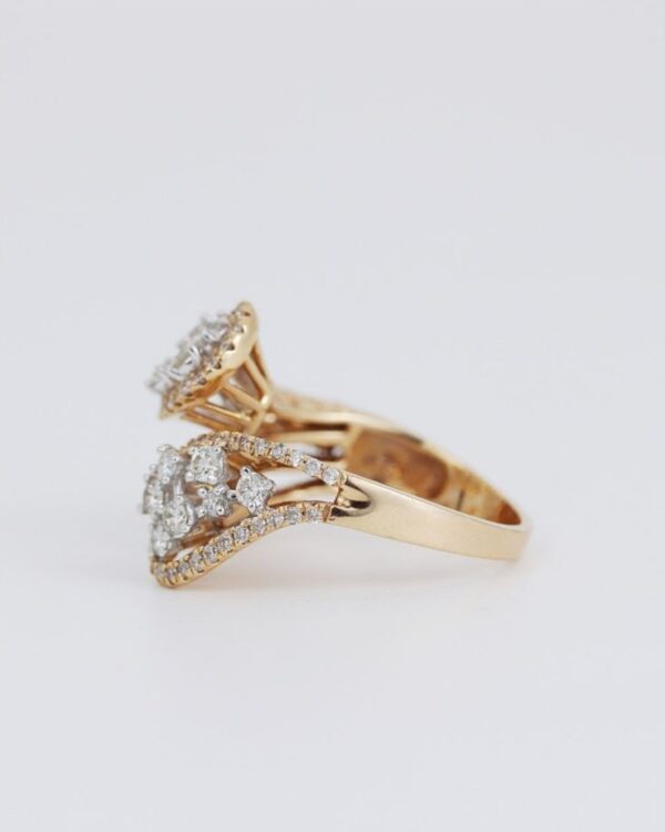 Aurelia 18ct Rose Gold Diamond Crossover Ring
