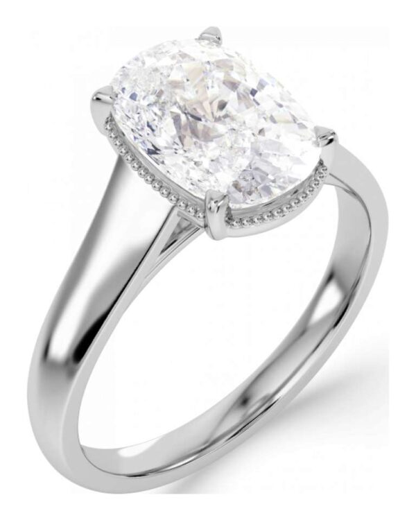 Classic Oval Diamond Engagement Ring